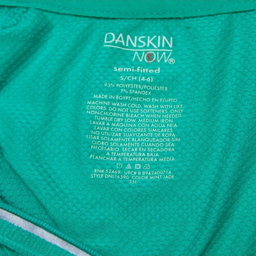 Danskin Now Pullover Top Size S Green - Picture 4 of 5
